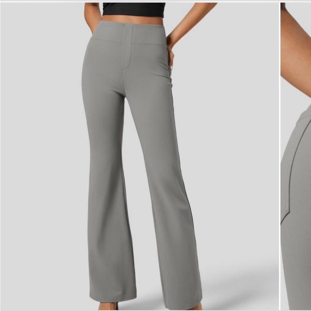 HALARA Women's Gray Flare Pants
